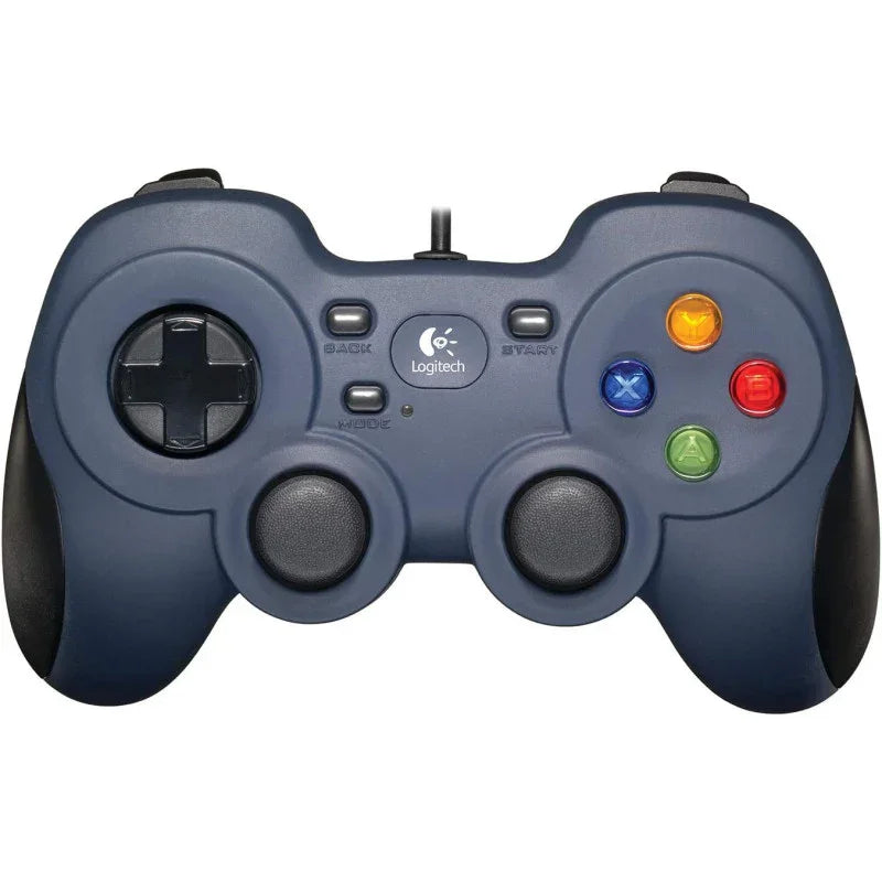 Logitech F310 Wired Gamepad, Controller Console Like Layout, 4 Switch D-Pad, 1.8 Meter Cord, PC Grey/Blue - eBuy UAE